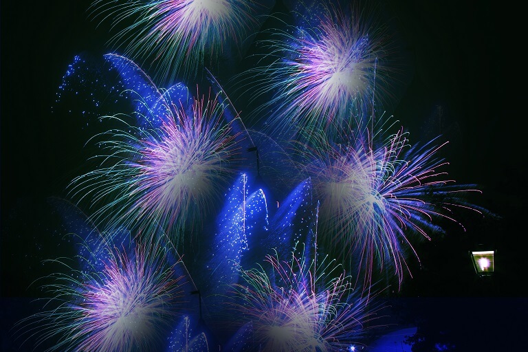 Nyårsfyrverkerier. Fireworks. Foto Anna YuSkansen