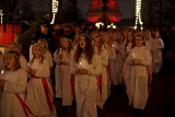 Lucia-optoget i Tivoli er med mere end 100 piger.