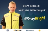 Kevin Magnussen vil have børn og unge til at bruge reflekser i trafikken.