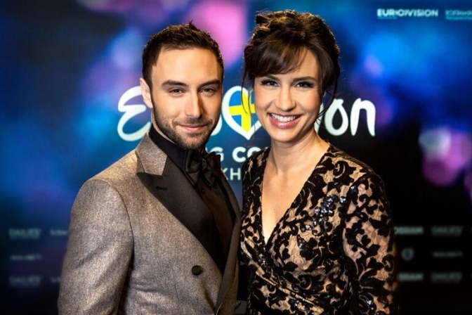 Måns Zelmerlöw, der vandt sidste år og Petra Mede. Der er lagt op til et brag af en fest.