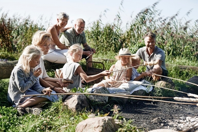 Naturen er styrende, når vi vælger, hvor vi skal overnatte på ferien. 