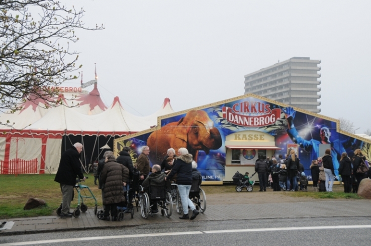 Cirkus Dannebrog kom også gennem Kolding