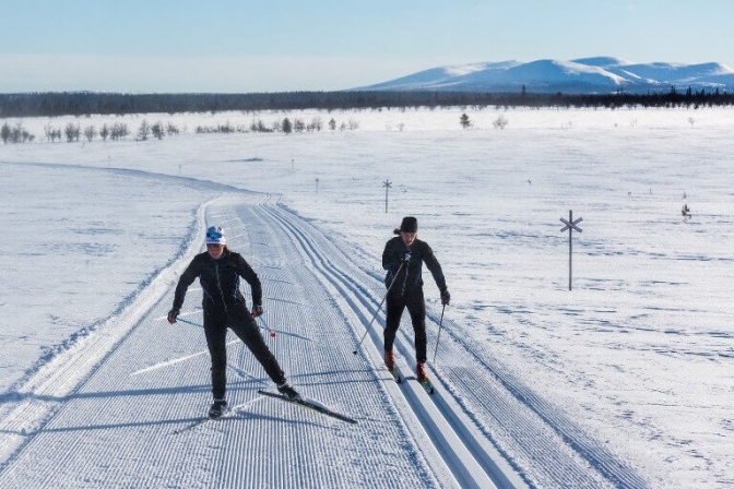 Lofsdalen i Sverige har gode muligheder for både alpint og langrend.