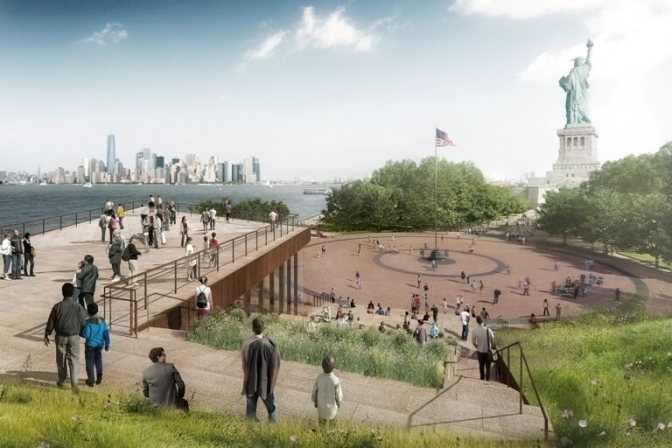 Frithedsgudinden og området Liberty Island skal restaureres til glæde for New Yorks mange besøgende.