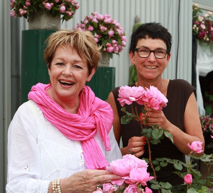 Ghita Nørby døbte rosen &quot;Our last summer&quot;.