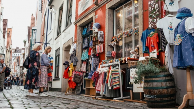 Annemette og hendes mor i Bremen