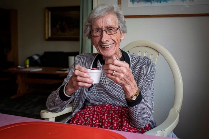 Grethe Thøgersen elsker is, og så hjælper den hende med at holde vægten.